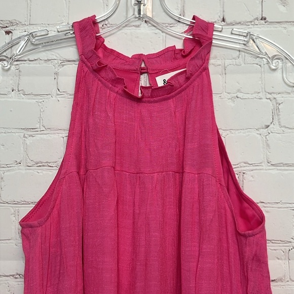 &Merci Pink Tiered Dress with Ruffle Accents - Picture 2 of 13